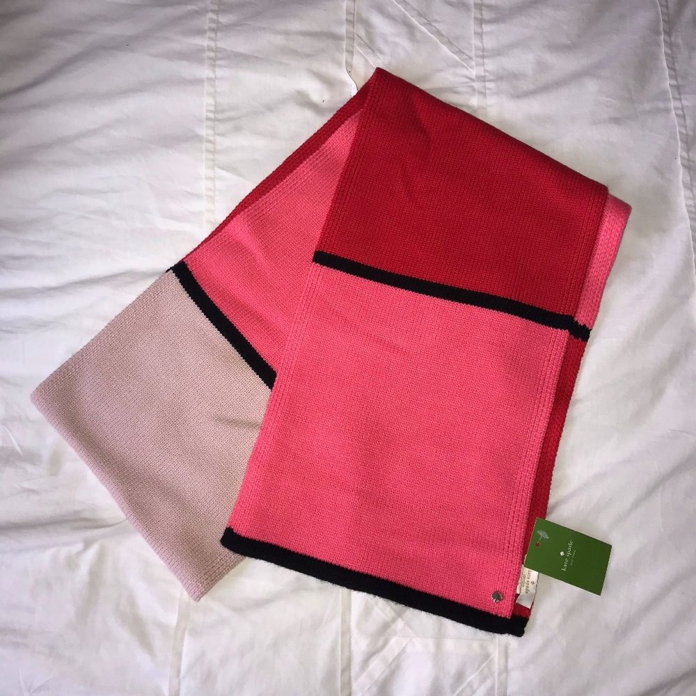 NWT Kate Spade Colorblock Scarf